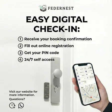 Apartment Federnest Living Messe Monteure Budget Einfache Komfortable 2 Personen Vollausstattung Wlan Tv 55 Zoll Netflix Hochwertige Kueche Und Bad