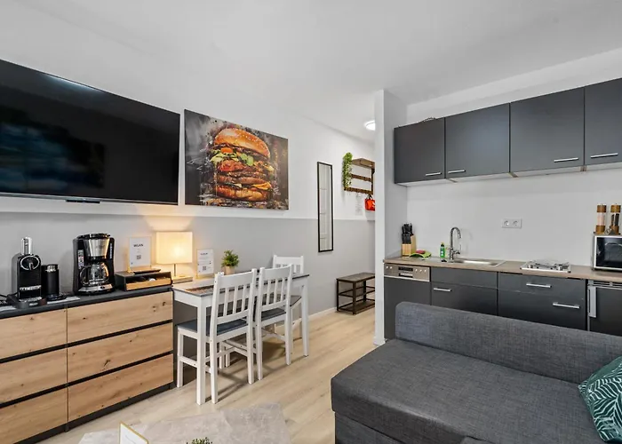 Messe, Monteure, Budget - Einfache Komfortable 2 Personen Апартаменты